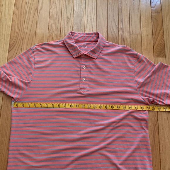 Peter Millar Seaside Wash Soft Pink & Blue Polo Shirt, L - Picture 5 of 11